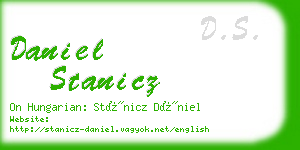 daniel stanicz business card